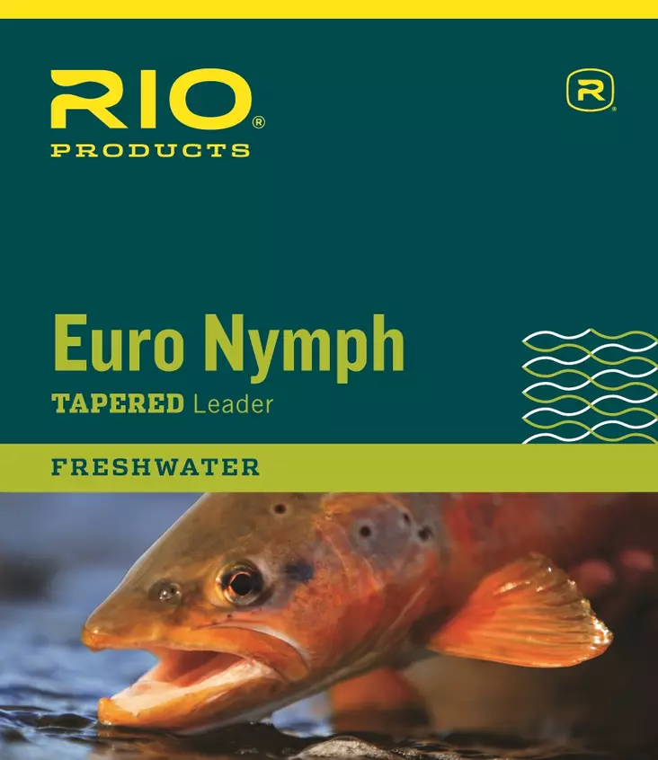 Rio Euro Nymph Tapered Leader Pink & Yellow - Nylon-Vorfächer - 730884240383 - 1