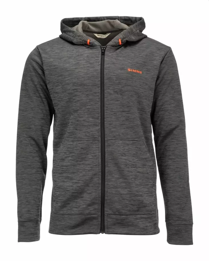 Simms Challenger Full-Zip Hoody Carbon Heather - Isolierte Jacken - 694264549353 - 1