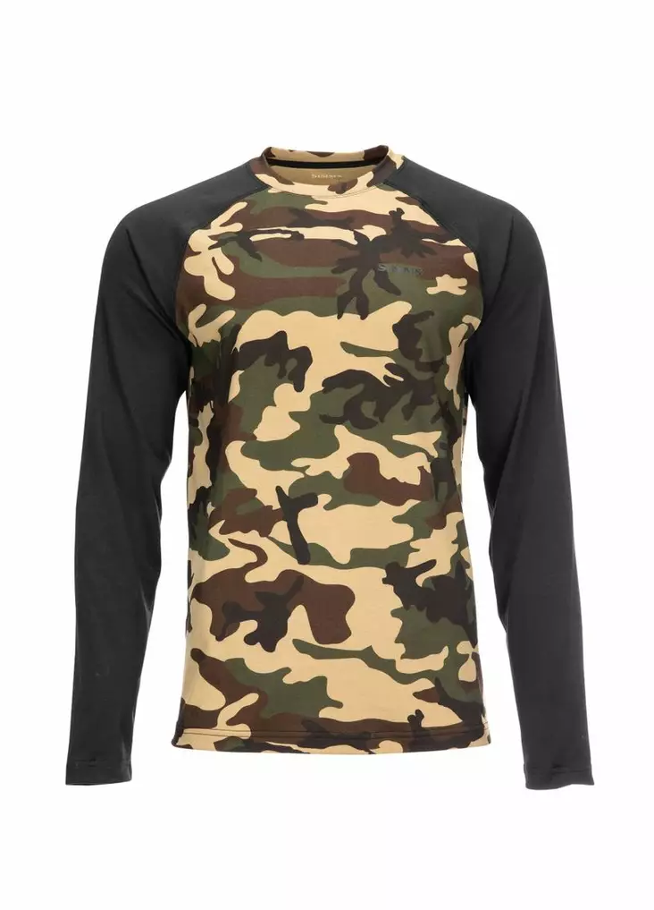 Simms Lightweight Baselayer Top CX Woodland Camo - Unterhemd - 694264555293 - 2