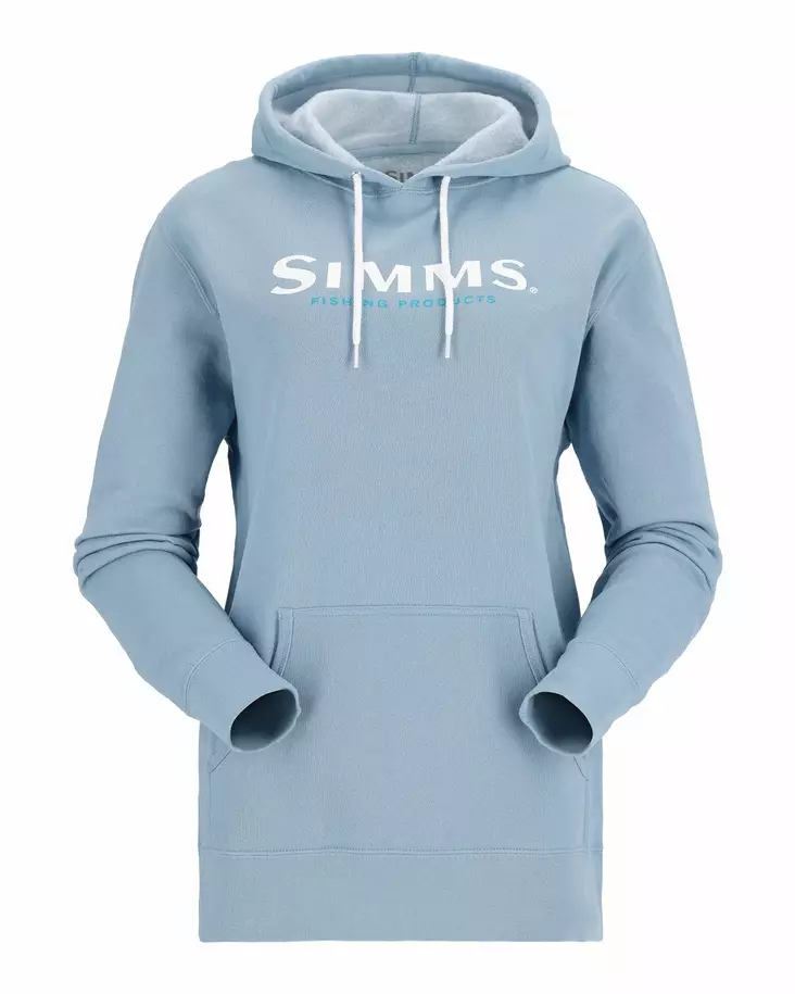 Simms Womens Logo Hoody Cornflower Heather - Sweatshirts - 694264585153 - 1