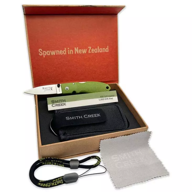 Smith Creek Pike Tooth Folding Knife Kit Moss Green - Klappmesser - 860008500083 - 1