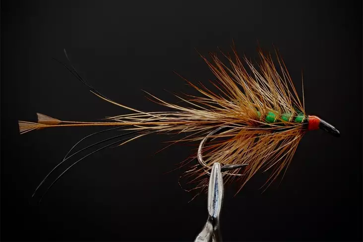 Uppobomber Green Salmon Fly - Doppelhaken-Lachsfliegen - 8859202530363 - 1