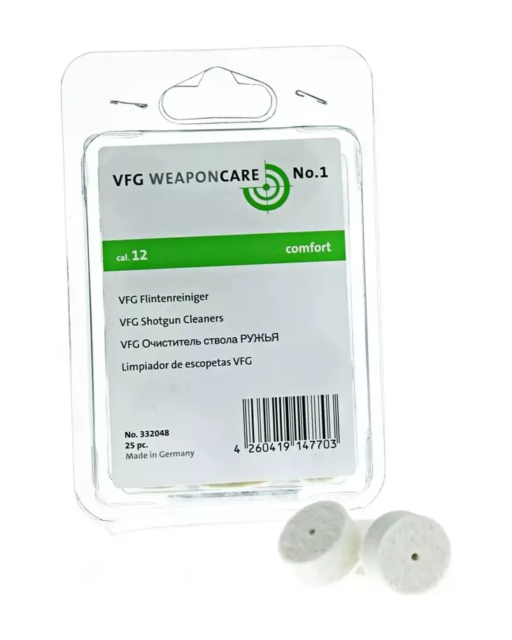 VFG Puhdistustuppo cal.12 25pc - Sonstige Waffenpflegeprodukte - 4260419147703 - 1