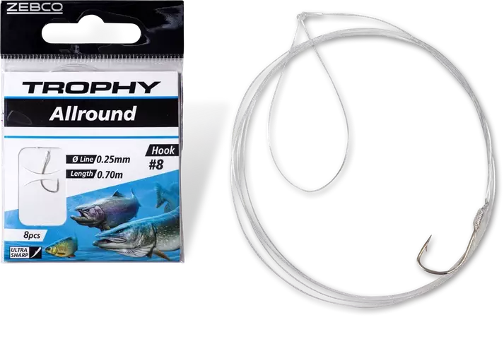 Zebco Trophy Allround hook-to-nylon - Gebundene Haken - 4029569278633 - 1
