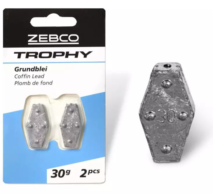Zebco Trophy Coffin Lead 2pcs - Jig-Köpfe - 4029569270293 - 1