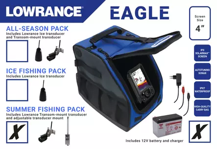 Lowrance Eagle 4X Summer Pack - Lowrance Sonare und Kartenplotter - 6417512544634 - 2