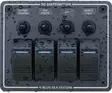 Blue Sea Systems Panel H2O 12VDC CLB 4-pos Black - Batteriezubehör - 632085083724 - 2