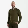 Deerhunter Harrington V-Neck Knit Cypress - Hemden - 5702827160084 - 5
