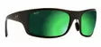 Maui Jim Haleakala - Matte Black Frame with Green Mirror Lens - Kunststofflinsen - MM419-044 - 1