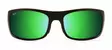Maui Jim Haleakala - Matte Black Frame with Green Mirror Lens - Kunststofflinsen - MM419-044 - 2