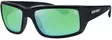 Rapala Amberjack Matte Black Green Mirror - Kunststofflinsen - 022677381244 - 1