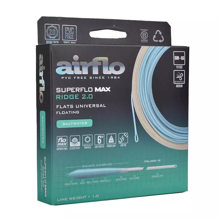 Airflo Superflo Max Ridge 2.0 Flats Universal Intermediate - Sinkspitze - 614910106914 - 1