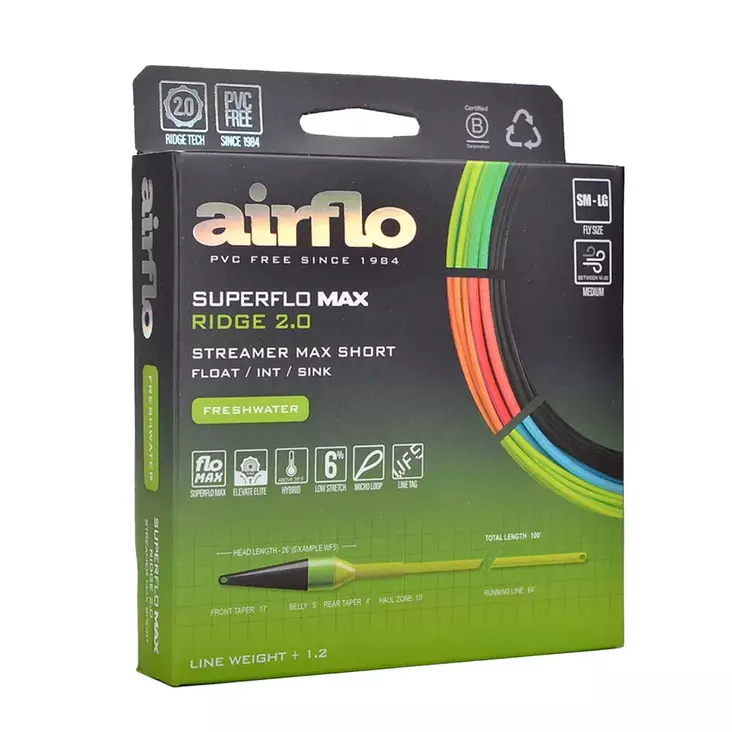 Airflo Superflo Max Ridge 2.0 Streamer Max Short Sink - Sinkspitze - 614910148754 - 1