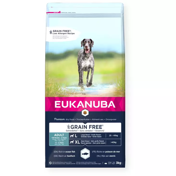 Eukanuba Grain Free Adult Large Ocean Fish - Eukanuba - 8710255184784 - 1