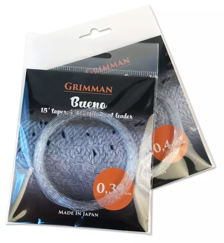 Grimman Bueno 15' Salmon Leader - Nylon-Vorfächer - 6438407002824 - 1