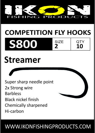 Ikon S800 Barbless Streamer - Streamerhaken - 6430077070004 - 1