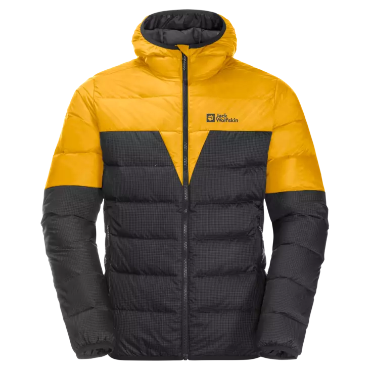 Jack Wolfskin Mens DNA Tundra Hoody Burly Yellow XT - Daunenjacken für Herren - 4064993512984 - 1