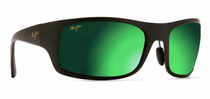 Maui Jim Haleakala - Matte Black Frame with Green Mirror Lens - Kunststofflinsen - MM419-044 - 1