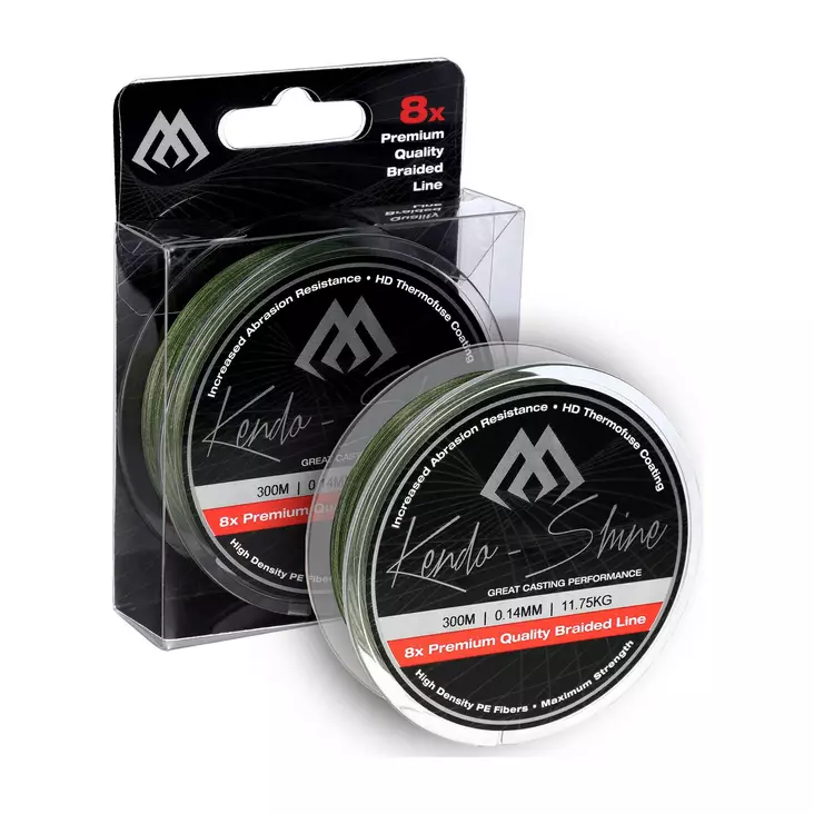 Mikado Kendo Shine 0,12mm 2100m Green - Geflochtene Schnüre - 5900637050674 - 1