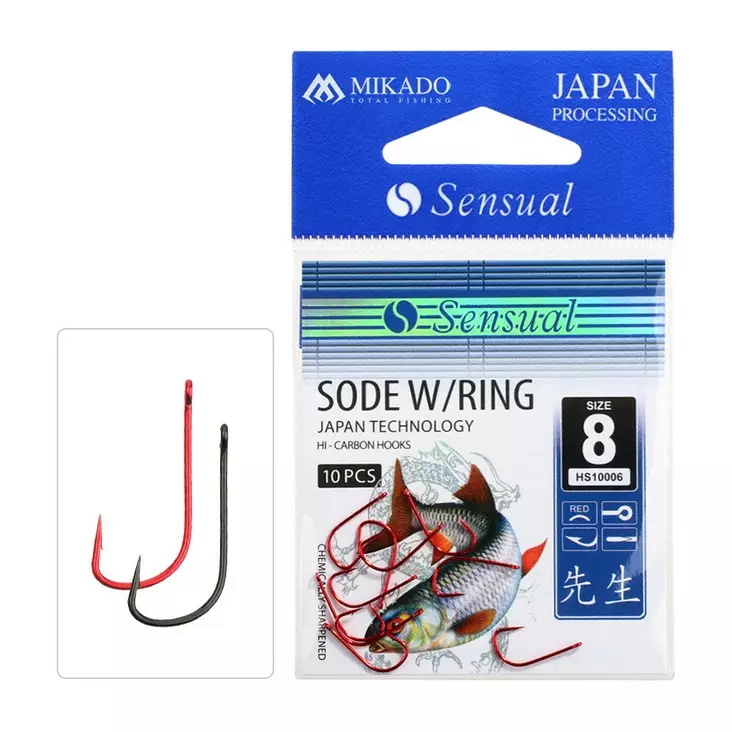 Mikado Sensual Sode with Ring Red - Öhr- & Plättchenhaken - 5900637619154 - 1