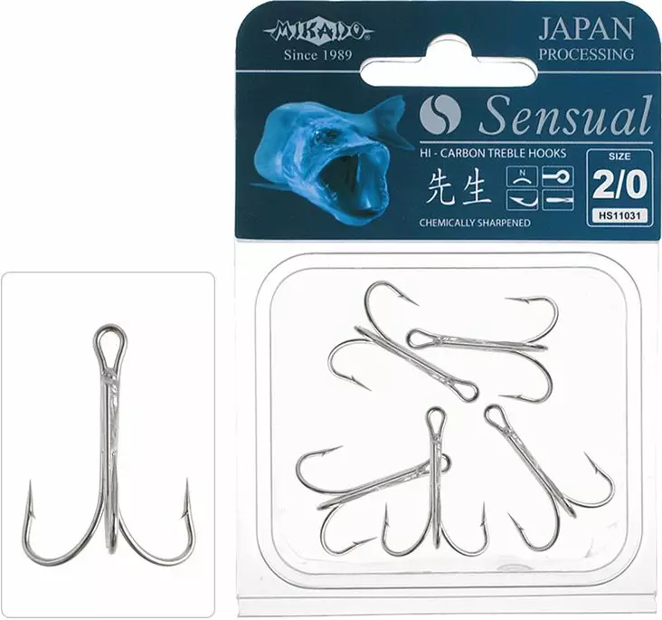 Mikado Sensual Treble Hook Sea - Haken - 5900637615354 - 1