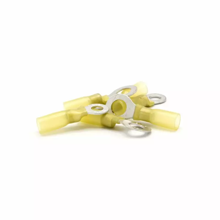 Oceanflex Heat Shrink Tubing ring terminal 4.0-6.0mm2 yellow 6.4mm 100 pcs - Kabel und Anschlüsse - 7332467288664 - 1