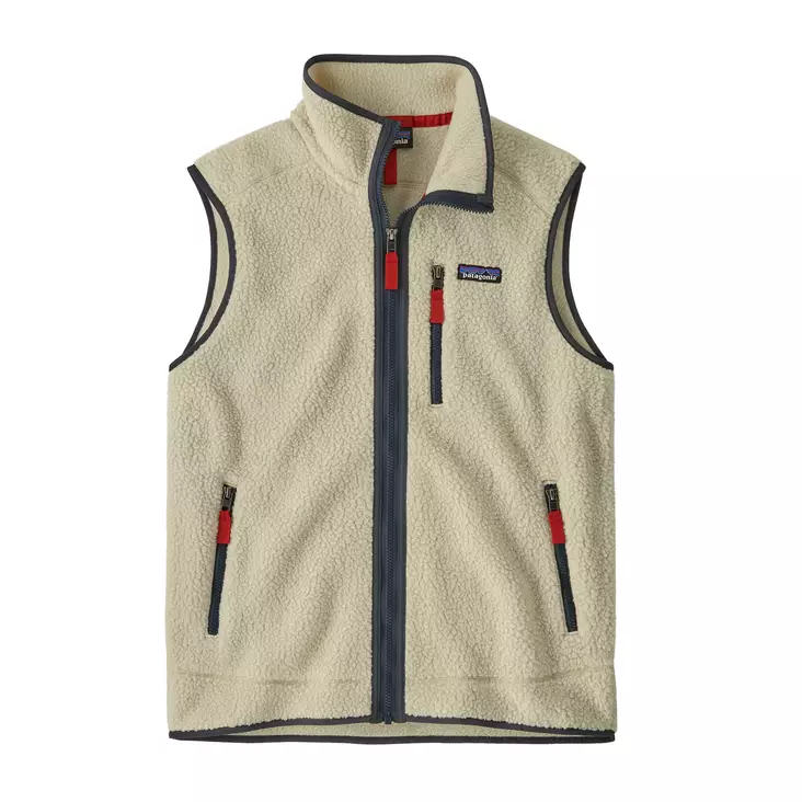 Patagonia Mens Retro Pile Vest Pelican w Smolder Blue - Isolierte Jacken - 198077463474 - 1