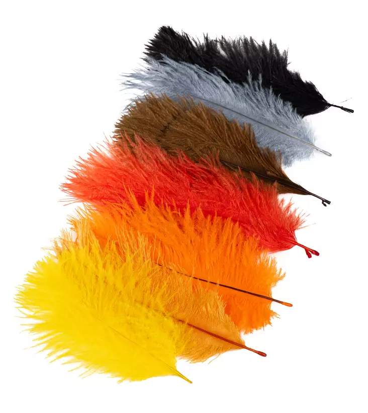 Silvergrey Mini Spey Ostrich Plumes - Andere Federn und Plüme - 40450300044 - 1
