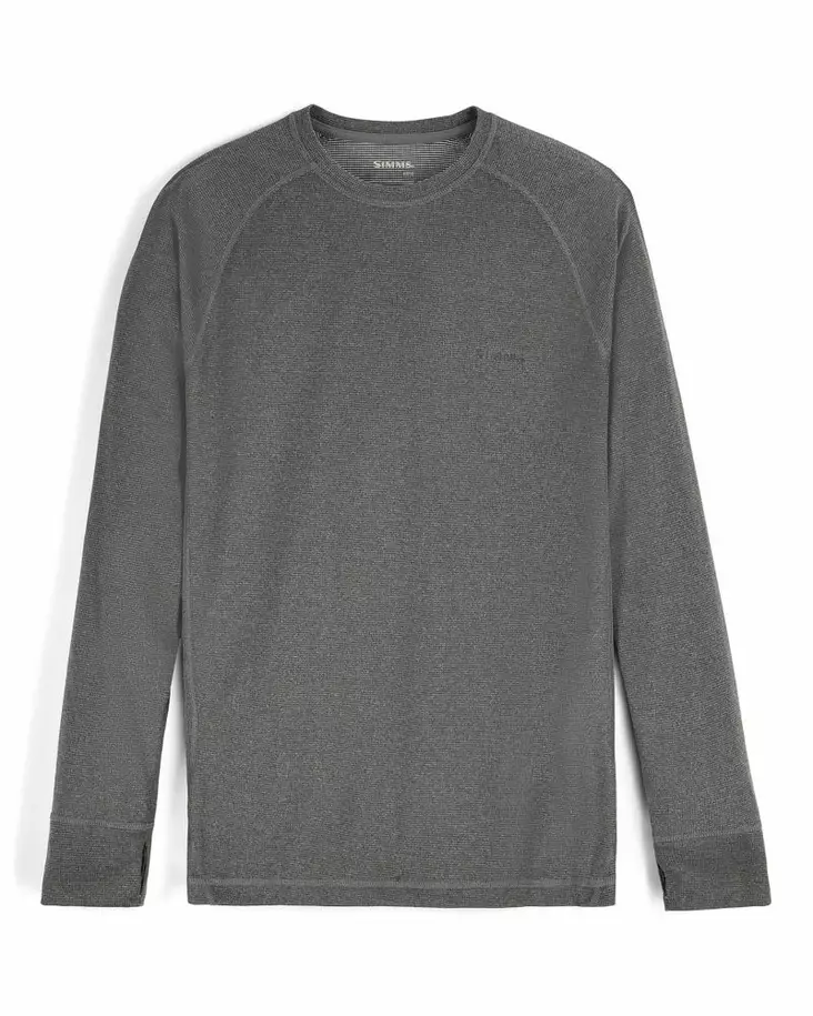 Simms Strata 160 Crew Dark Grey Heather - Unterhemd - 694264698884 - 2