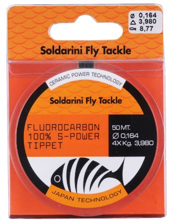 Soldarini Fluocarb 100% s-power 0.185mm - Fluorocarbon-Tippets - 8059016751262 - 10
