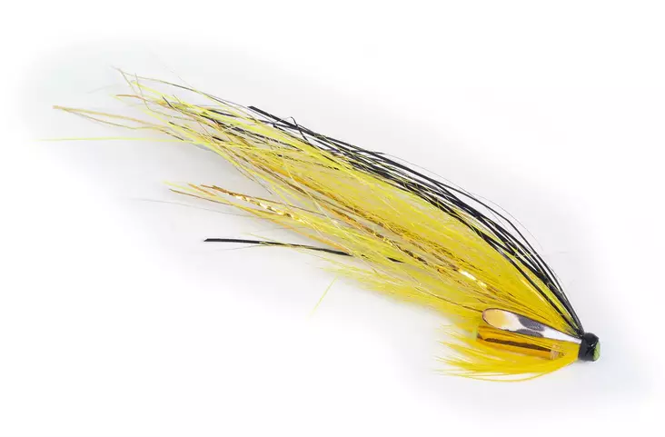 Steffen Granbo's Black&Yellow Flashwing - Tube Fliegen - 7033841062374 - 1