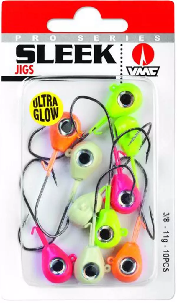 VMC Sleek Jig Glow - Jig-Köpfe - 3422993063324 - 1