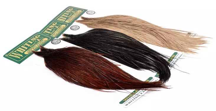 Whiting Hebert Miner Dry Fly Cape Silver Grade - Trockenfliegenhälse und Sattelfedern - 40350100044 - 1