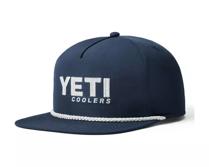 Yeti Flat Brim Rope Hat Navy - Caps - 888830270844 - 1