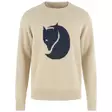 Fjällräven Logo Knit Sweater M Light Beige - Hemden - 7323451199585 - 1