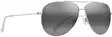 Maui Jim Hauoli XL - Shiny Light Gold Frame with Neutral Grey Lens - Kunststofflinsen - 603429080075 - 1