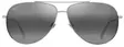 Maui Jim Hauoli XL - Shiny Light Gold Frame with Neutral Grey Lens - Kunststofflinsen - 603429080075 - 2