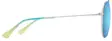 Maui Jim Hauoli XL - Shiny Silver Frame with Blue Hawaii Lens - Kunststofflinsen - 603429080105 - 3