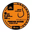 Mikado FB Rig MF14 Push Stop Barbless Mono 38cm - Gebundene Haken - 5900637119975 - 1