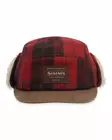 Simms Coldweather Cap Red Buffalo Plaid - Kappen - 694264633205 - 1