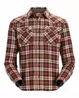 Simms Santee Flannel Mahogany/Tan Camp Plaid - Hemden - 694264581575 - 1