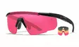 Wiley X Saber Advanced Grey & Light Rust & Vermillion - Matte Black - Schießbrillen - 712316003155 - 1