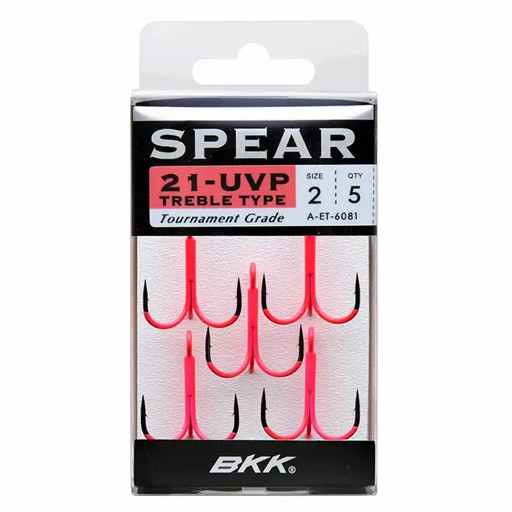 BKK Spear-21 UVP Treble 5pcs #1/0 - Haken - 6941780959895 - 1