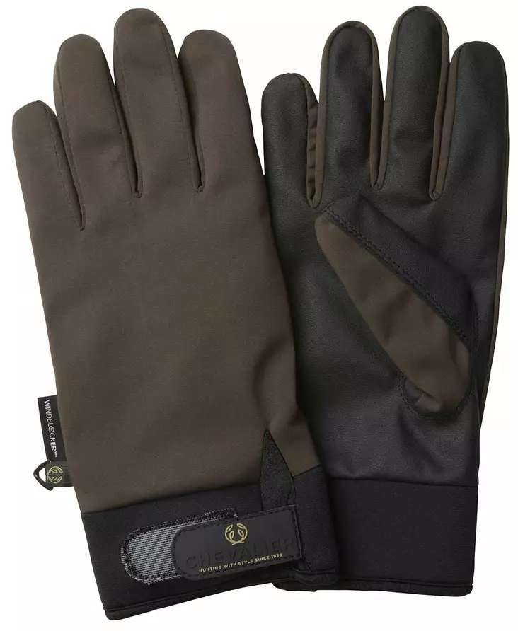 Chevalier Windblocker Warm Shooting Gloves Leather Brown - Jagdhandschuhe - 808491139755 - 1