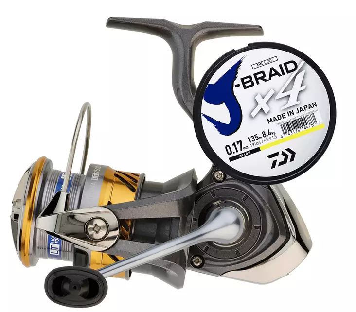 Daiwa 20 Laguna LT 2000 JB4 0,13mm - Frontbrems-Spinnrollen - 043178617755 - 1