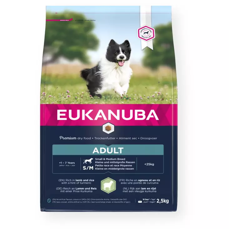 Eukanuba Dog Lamb & Rice S/M - Eukanuba - 8710255121215 - 1