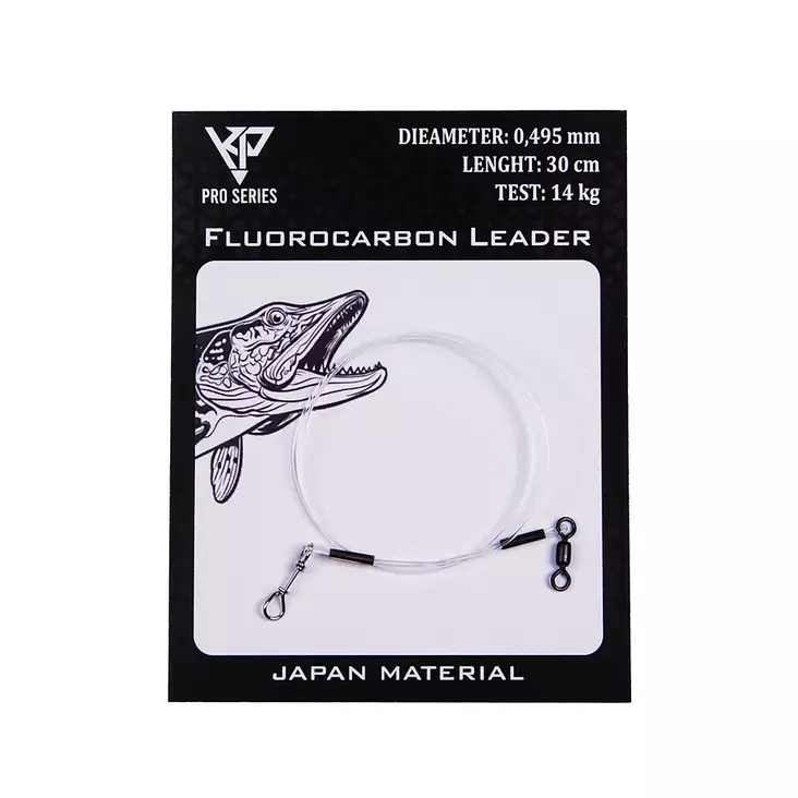 KP Fluorocarbon peruke 0,49mm 30cm - Vorfächer - 6438239096855 - 1