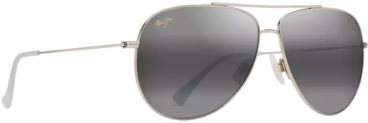 Maui Jim Hauoli XL - Shiny Light Gold Frame with Neutral Grey Lens - Kunststofflinsen - 603429080075 - 1