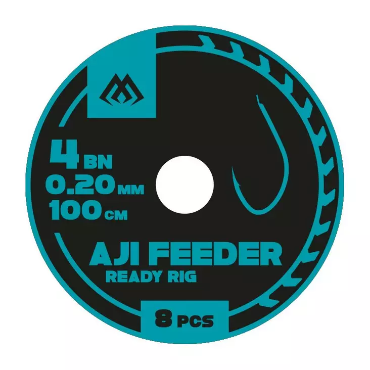 Mikado Aji Feeder Ready Rig 100cm - Gebundene Haken - 5900637110415 - 1