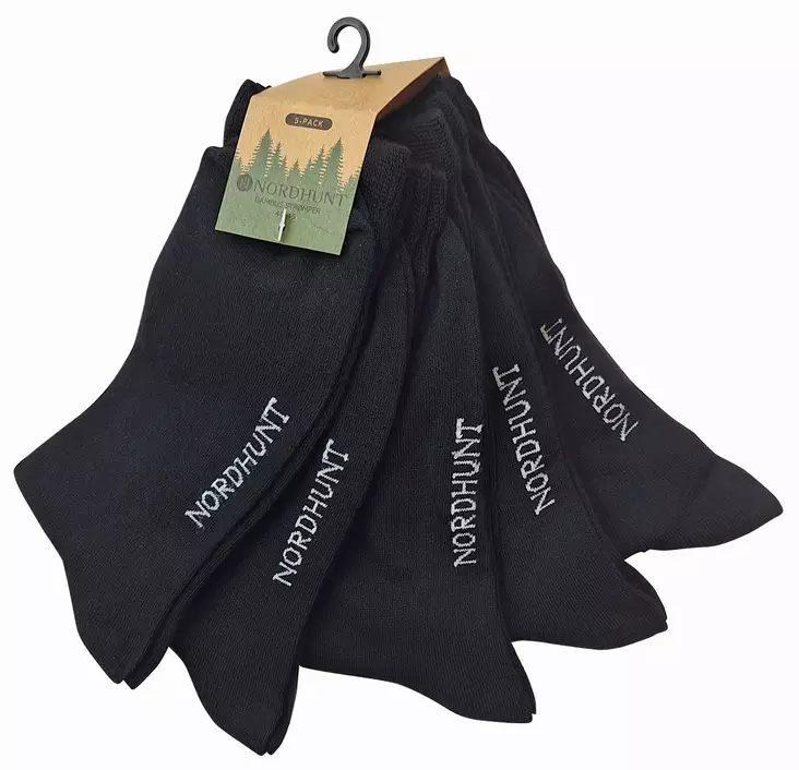 Nordhunt Bamboo 5-Pack Socks Black 40-46 - Handschuhe und Socken - 23445 - 1